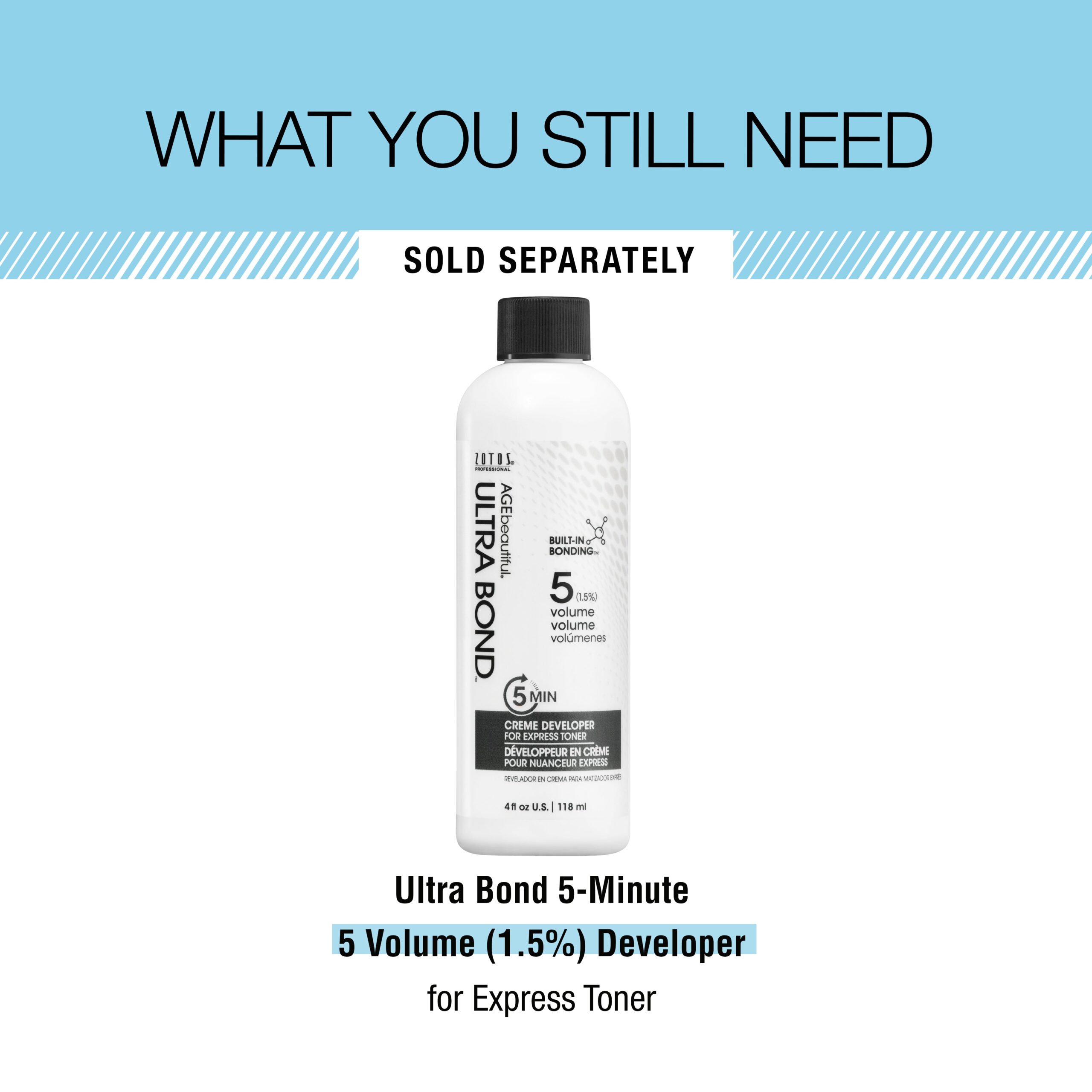 You still need Ultra Bond 5-Minute 5 Volume (1.5%) developer for Express Toner. Sold separately.