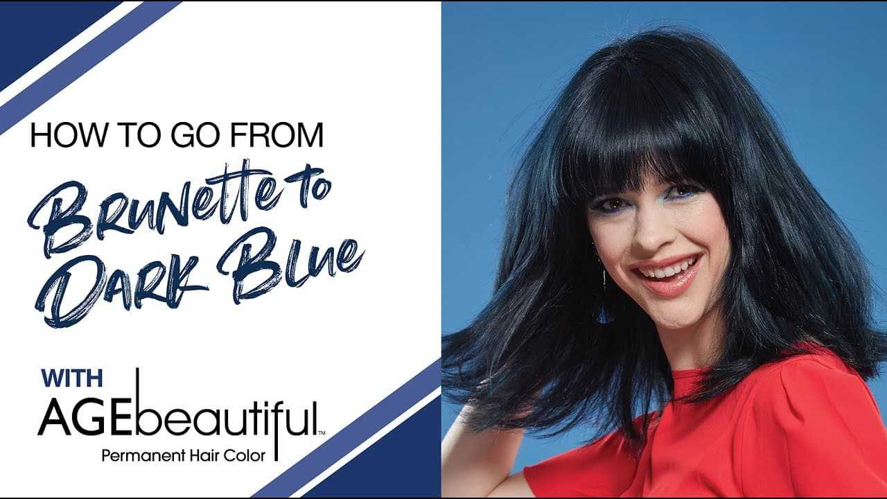 How To Go From Brunette to Dark Blue with AGEbeautiful Hair Color